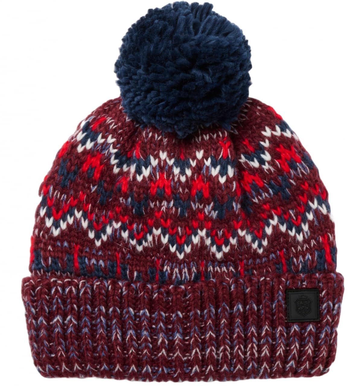 Failsworth Arctic Beanie Bobble Cable Knit Ski Hat in Kalda, Size: One Size