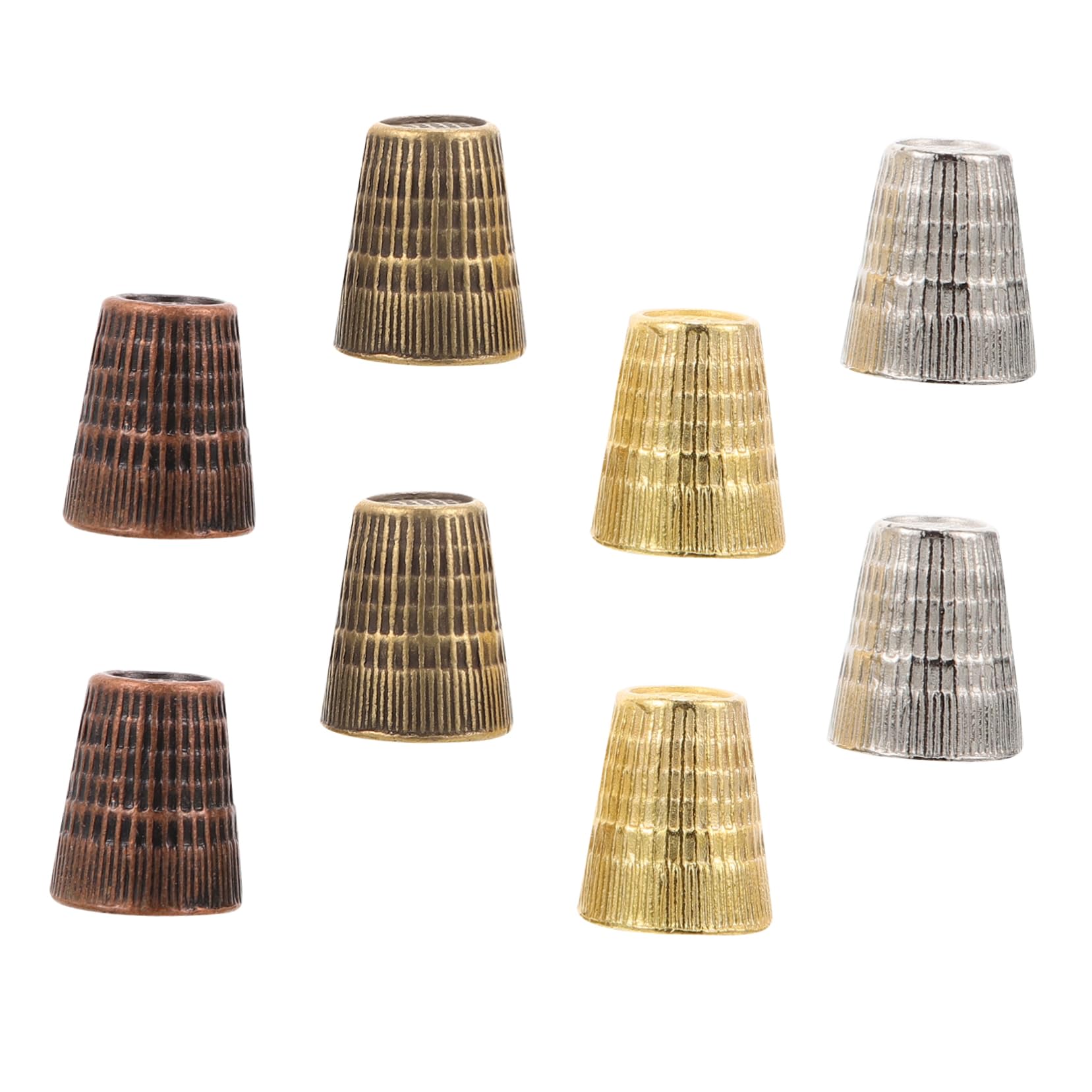 NUOBESTY 40piezas Dedales Decorativos De Costura Retro De De Dedos Para Manualidades y Coser Diseño Elegante