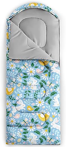 Miniatura 6 de AILONEN Cute Frog Green - Saco de dormir para acampar, ligero e impermeable, 3 estaciones de clima cálido y fresco, compresión portátil de viaje con