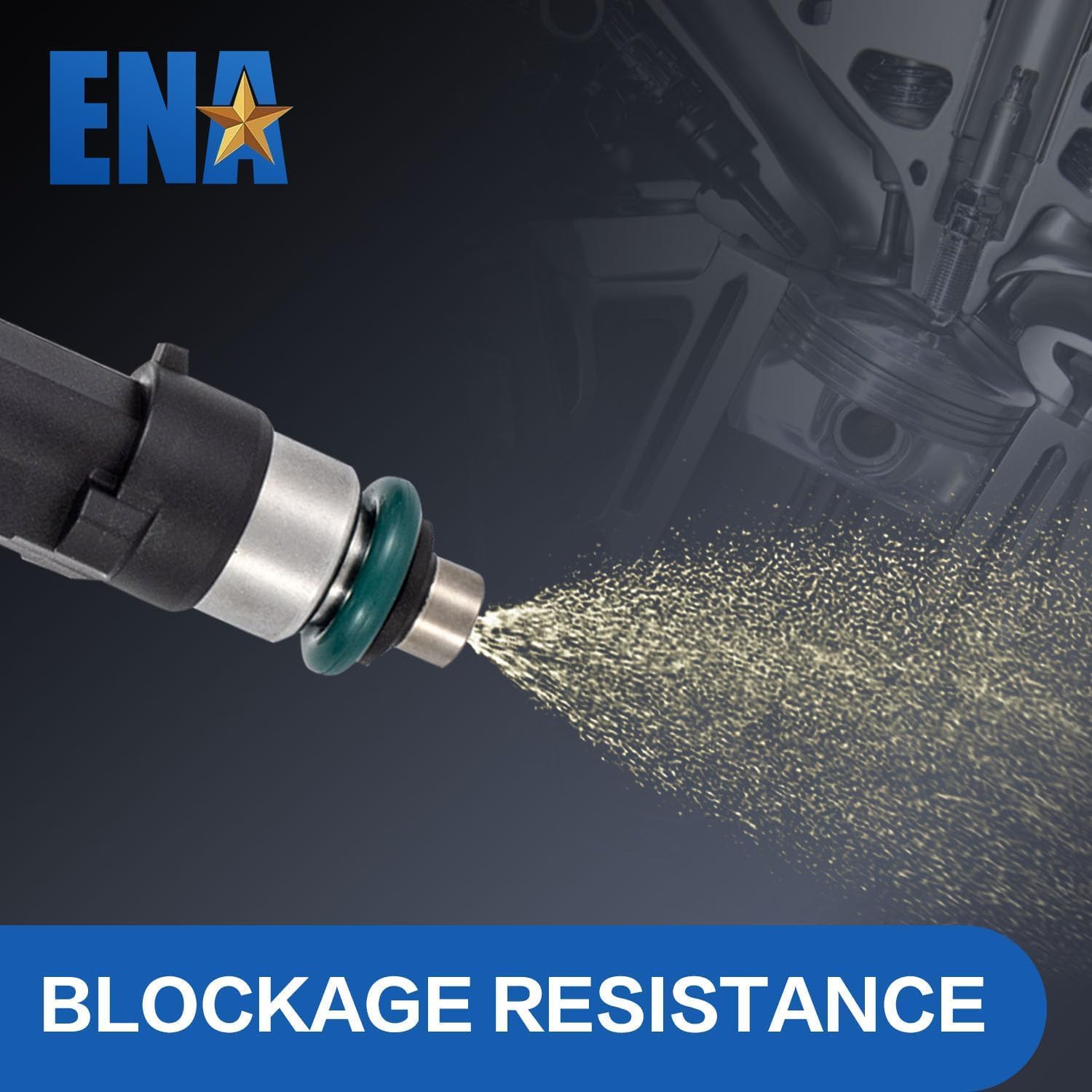 ENA Fuel Injector for FJ474 0280158020 53032701AA XF2EC4B XF2EB4A Compatible with Dodge Jeep Mitsubishi Dakota Durango Nitro Commander Grand Cherokee Liberty Raider V6 3.7L 2004 2005-2012, Set of 6