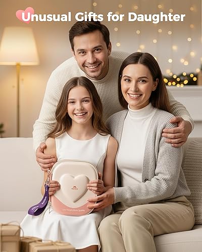 Miniatura 2 de MATEIN Organizador de artículos electrónicos de viaje para niñas, bonita funda rígida para accesorios, bolsa organizadora de cables portátil, bolsa