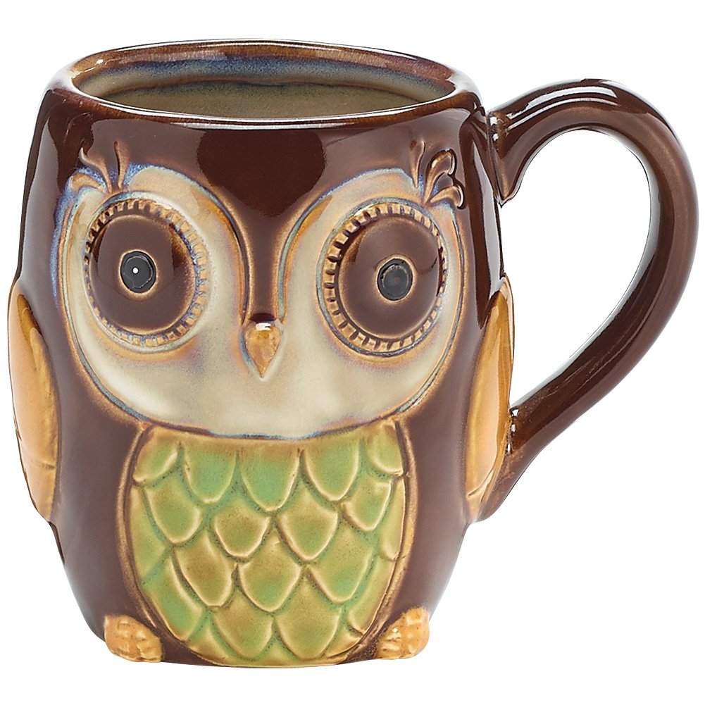 Porcelain Chocolate Owl 12 Oz Coffee Mug/cup for Our Owl Lovers