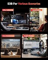 Vista 9 de KAMRUI Essenx E1 Mini PC, Mini Computadoras Alder Lake N97 (hasta 3.60 GHz), Mini Computadora de Escritorio, 16GB DDR4 512GB M.2 SSD, Computadora