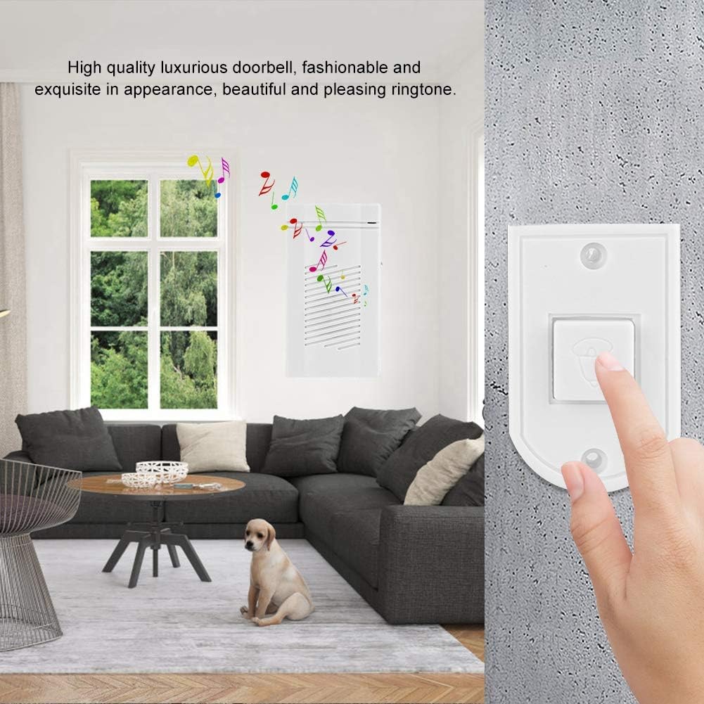 Doorbell, 2PCS Wired Doorbell Chime Door Chime Door Bells for Homes Door Bell Chime Doorbell Chime Wired Wire Doorbell Abs Wall Mounted