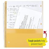 Five Star Spiral Notebook, 5 Subject, College Ruled Paper, 200 Sheets, 11" x 8-1/2", Customizable Cover, Color Selected For You (08234) – view 5
