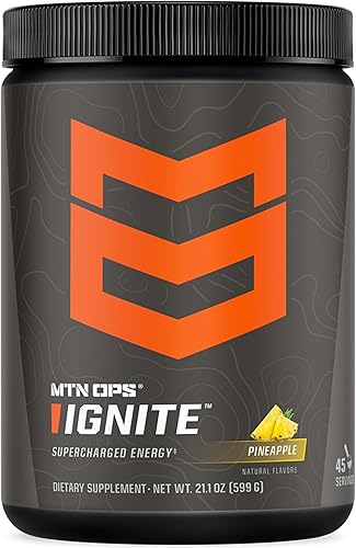 Vista 30 de MTN OPS Ignite Trail Packs - Mezcla de bebida energética sobrealimentada, sangre de tigre, sangre de tigre