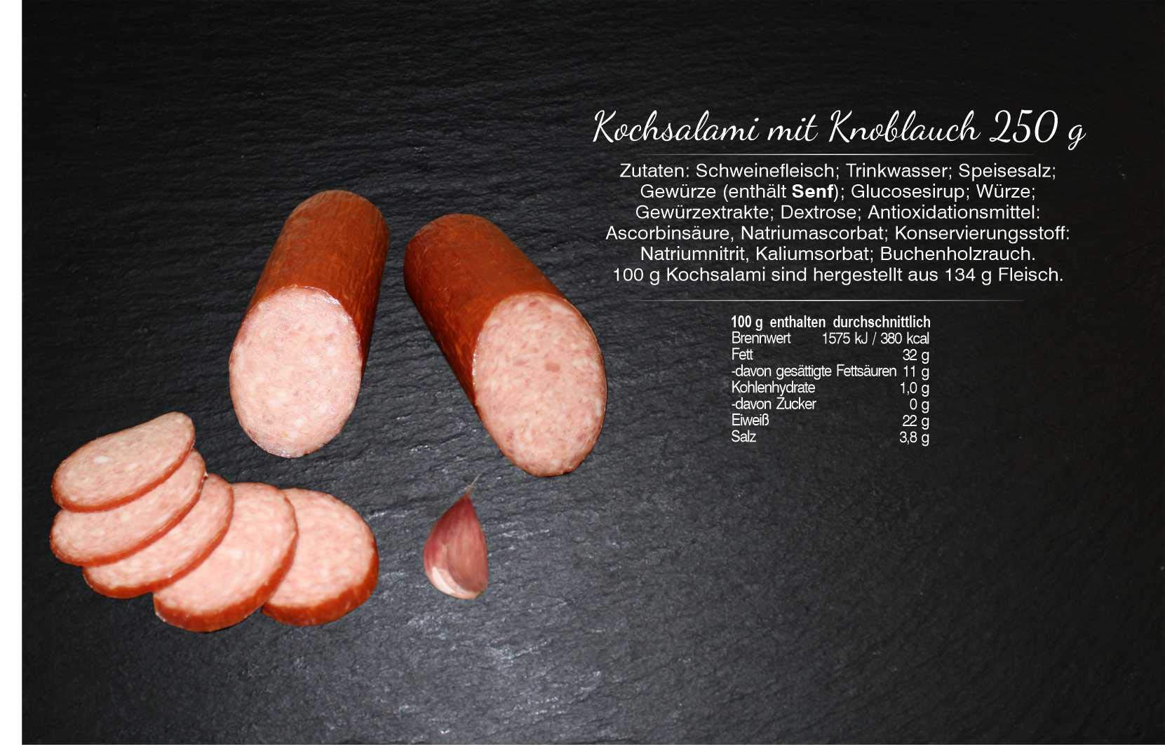 Wurstpaket mit Salami und Kochsalami I Salami Paket XXL I Wurst aus dem Thüringer Wald