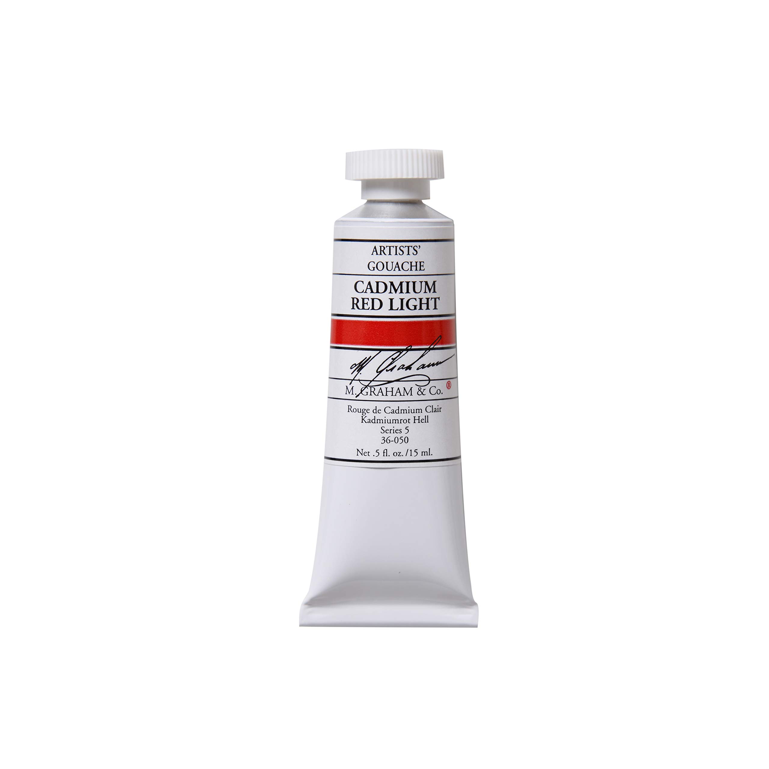 M. Graham 30ml Tube Gouache Paint, Cadmium Red Light