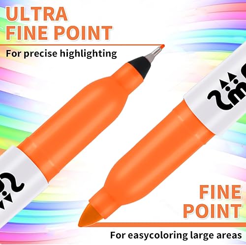 Miniatura 10 de SMELHA Marcadores permanentes, paquete de 100 rotuladores permanentes negros, juego de marcadores permanentes negros a granel, punta fina,