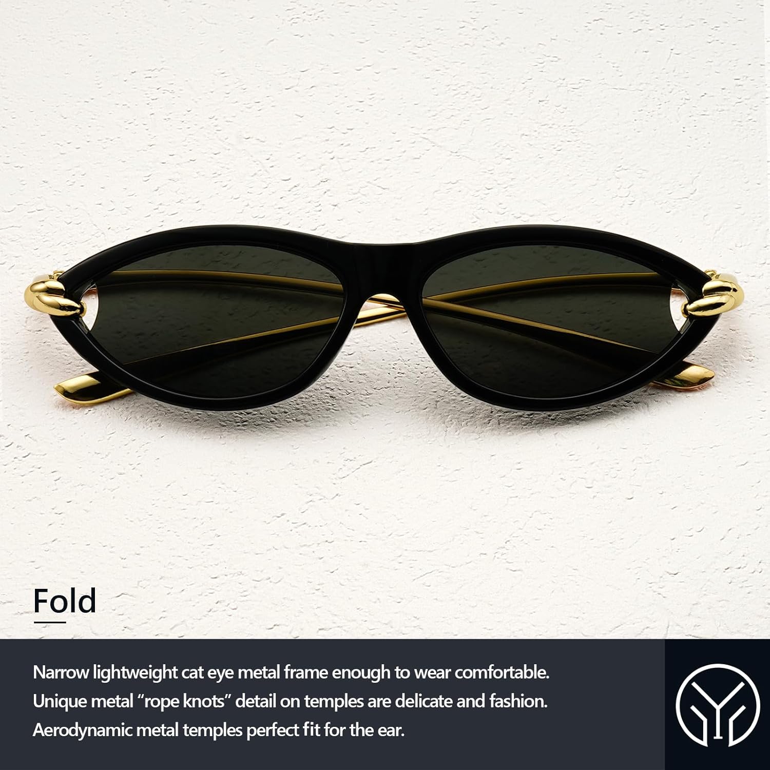 Retro Cat Eye Sunglasses for Women Trendy Narrow Oval Sun Glasses 70s Vintage Shades - Image 7