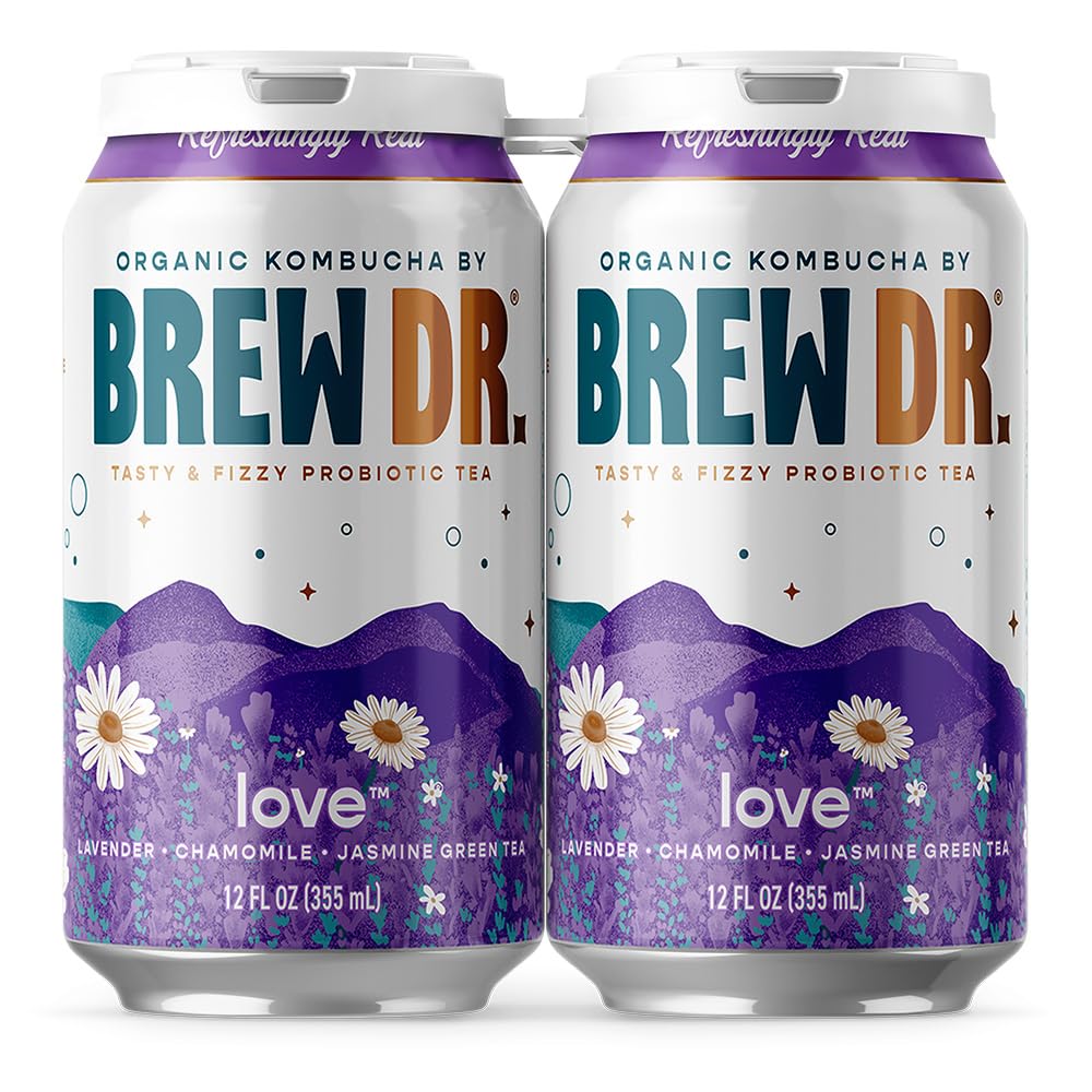 Brew Dr, Organic Love Kombucha 4Pk, 12 Fl Oz