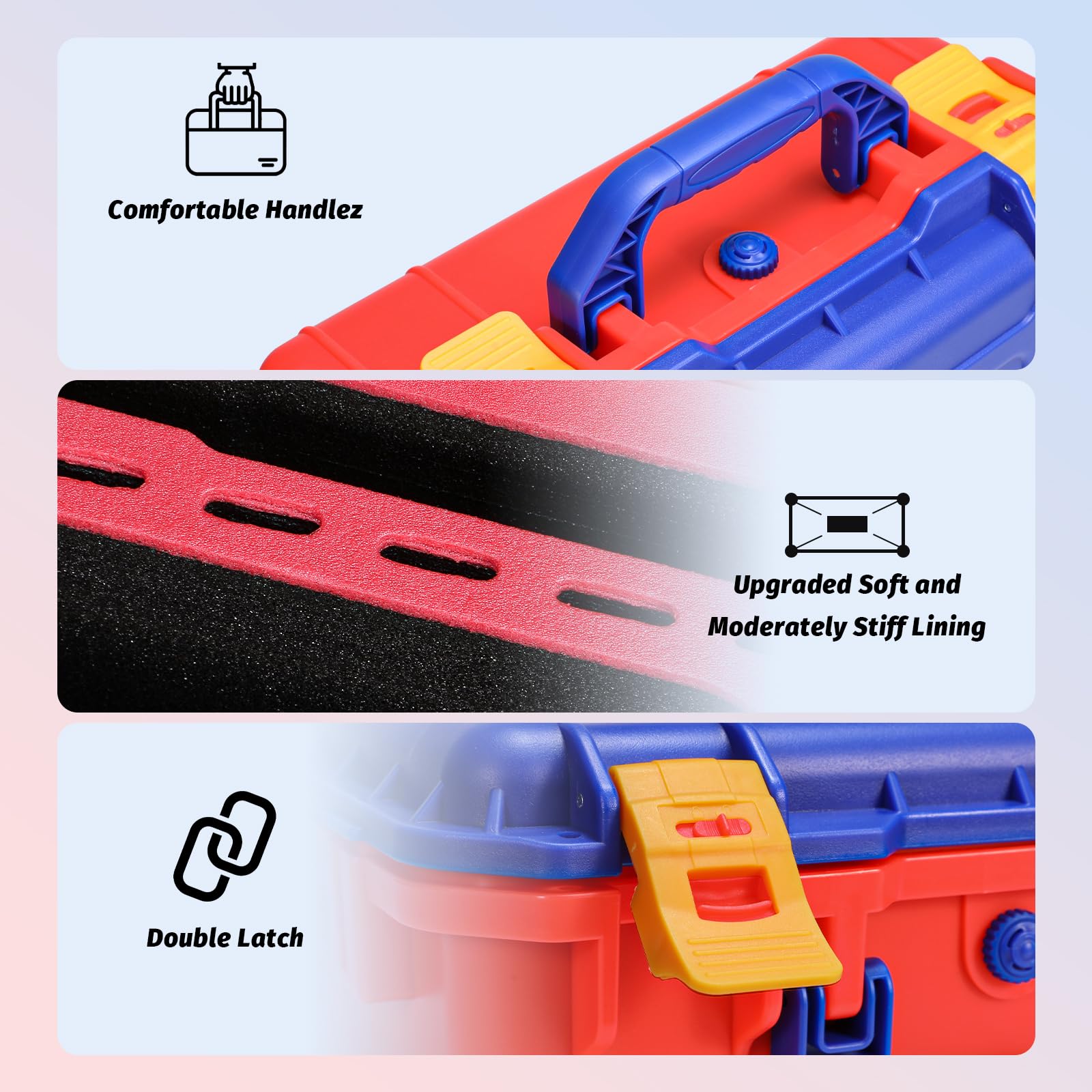 FPVtosky Custodia rigida per Nintendo Switch 2, borsa da viaggio impermeabile per gli accessori di Switch 2, contiene 2 controller Pro, 22 schede di gioco e cavo HDMI (Colorato)