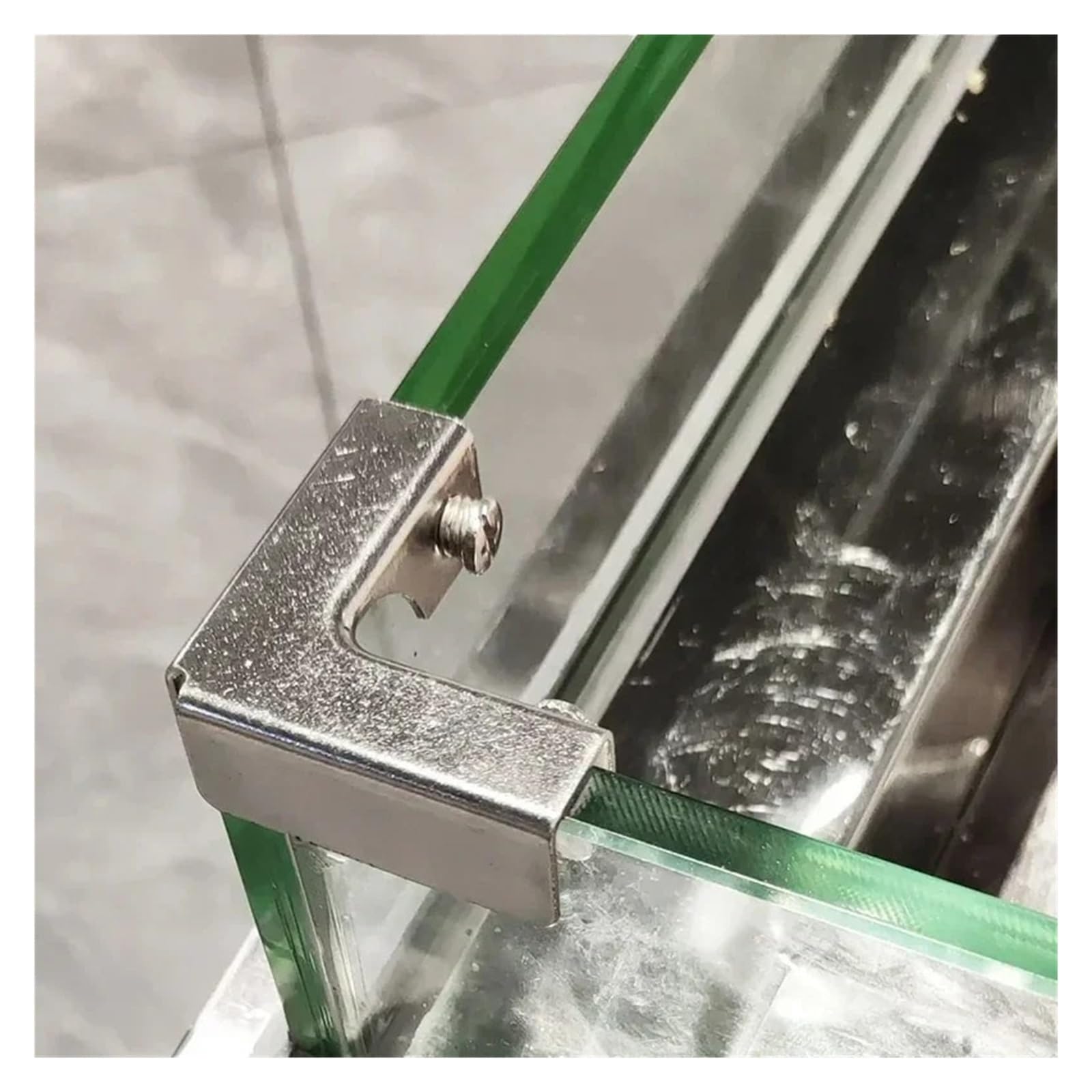 Glasbefestigungsclip, L-Typ, 6–10 Mm, Verbinder, 4 Stück