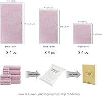 Vista 159 de SEMAXE Juego de 12 toallas de 100% algodón, 13 × 13 pulgadas, toallas suaves amarillas para la cara – súper absorbentes y de secado rápido, paño