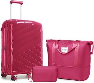 20 Inch Expandable Carry On Luggage Set, 22x14x9 Airline Approved