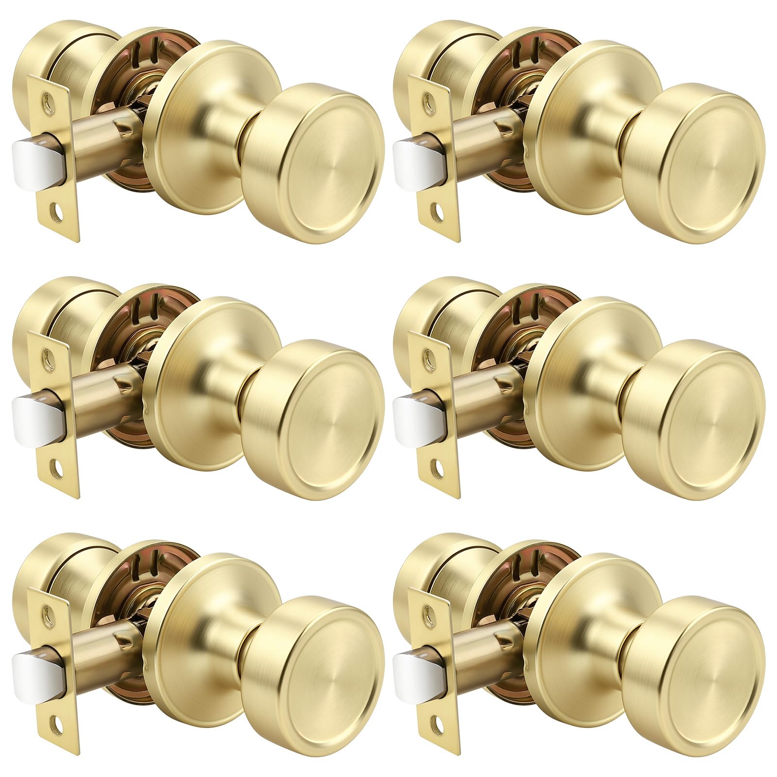 Black Privacy Door Knobs - Emergency Unlock -11