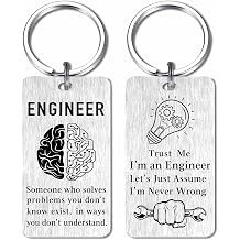 EE&YU Engineer Gifts, Software Data Mechanical Electrical Engineer Keychain