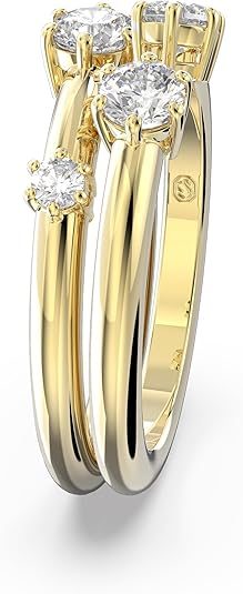 Amazon | 【スワロフスキー】Constella リング, セット(2)、ラウンド