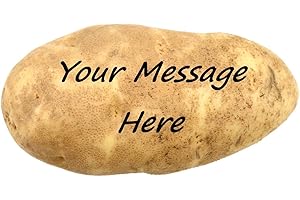 Mail a Message on a Real Potato Funny Gag Novelty Joke