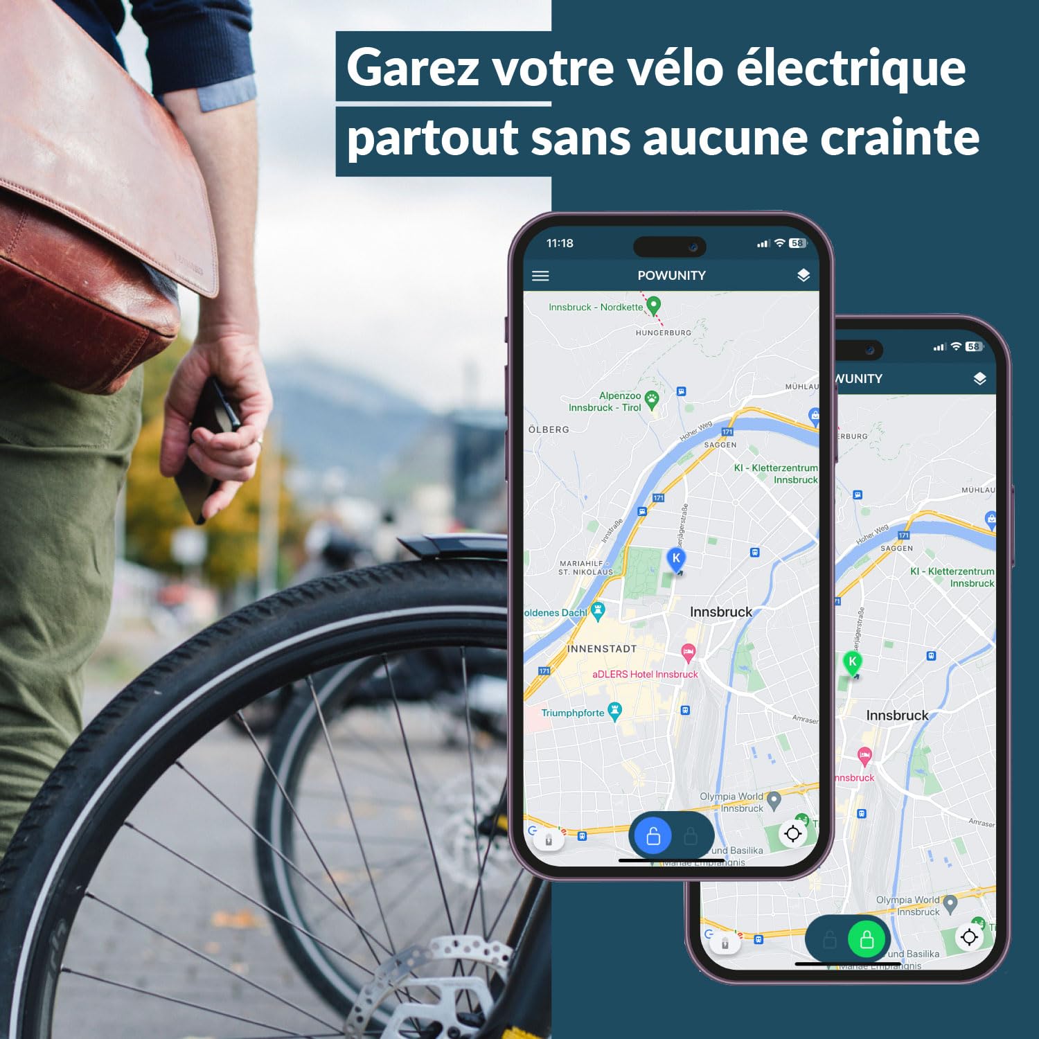 BikeTrax Traceur GPS Vélo Électrique - Compatible avec 95% des Marques, Protection Contre Le Vol Puissante, Suivi en Temps Réel Via App iOS et Android, Inclus : Système d’Alerte et Carte SIM