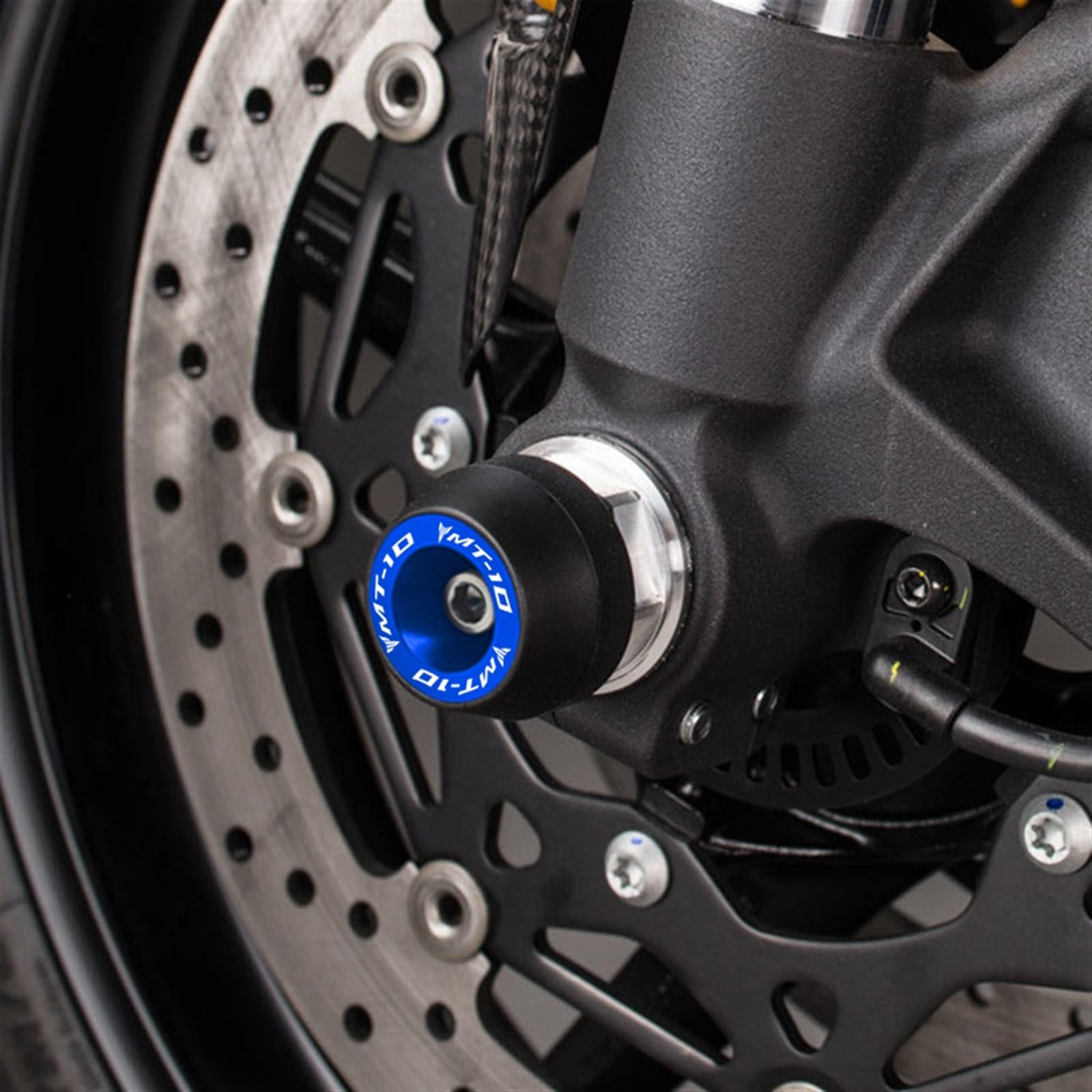 YIJIEBAO Sturzpads Für Yamaha MT-10 2015-2021 - Motorschutz Aus CNC-Aluminium In Blau
