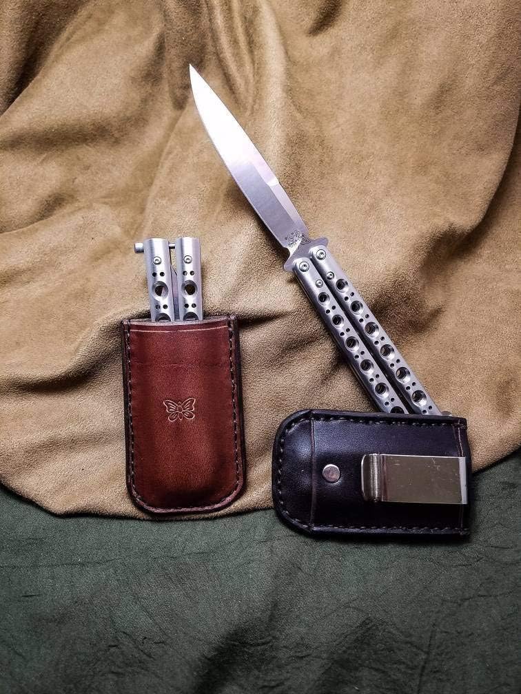 Leather Balisong Sheath