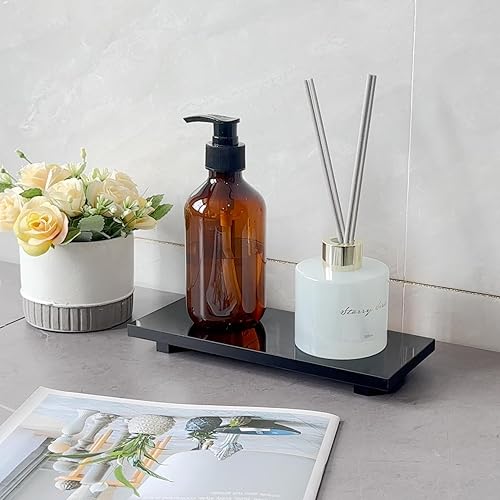 Miniatura 5 de Soporte elevador de pedestal para jabón, bandeja de jabón de baño de cocina, color negro