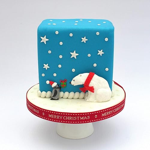 Miniatura 2 de Katy Sue Molde de silicona de familia de osos polares para decoración de pasteles y manualidades, hace 3 osos de diferentes tamaños, 1) 3.1 x 1.8