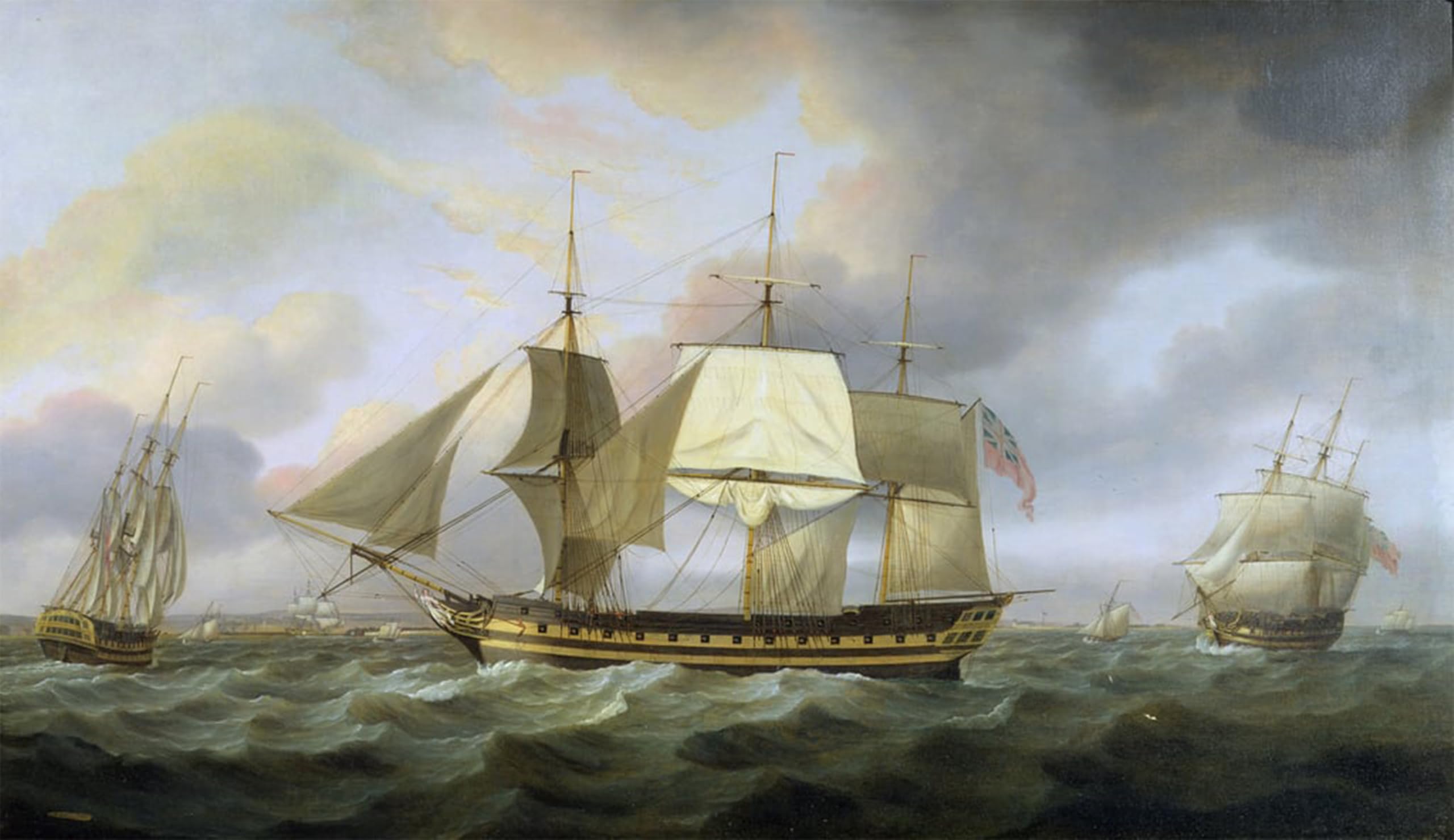 ARTXLXXBN Famous Print Painting Colorful Art Print Company's Ship 'belvederecaptain Charles Commander by Luny Canvas Art Decorations for Home Decor 60x90cm