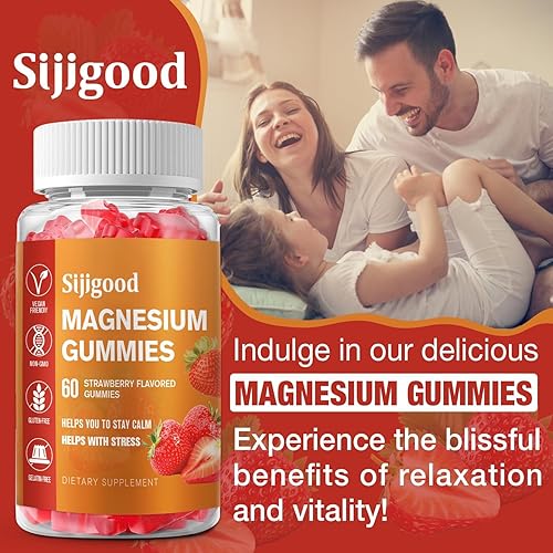 Miniatura 6 de Gomitas de glicinato de magnesio de alta absorción de 600 mg por porción, 60 gomitas veganas, promueve la relajación saludable, el apoyo muscular,