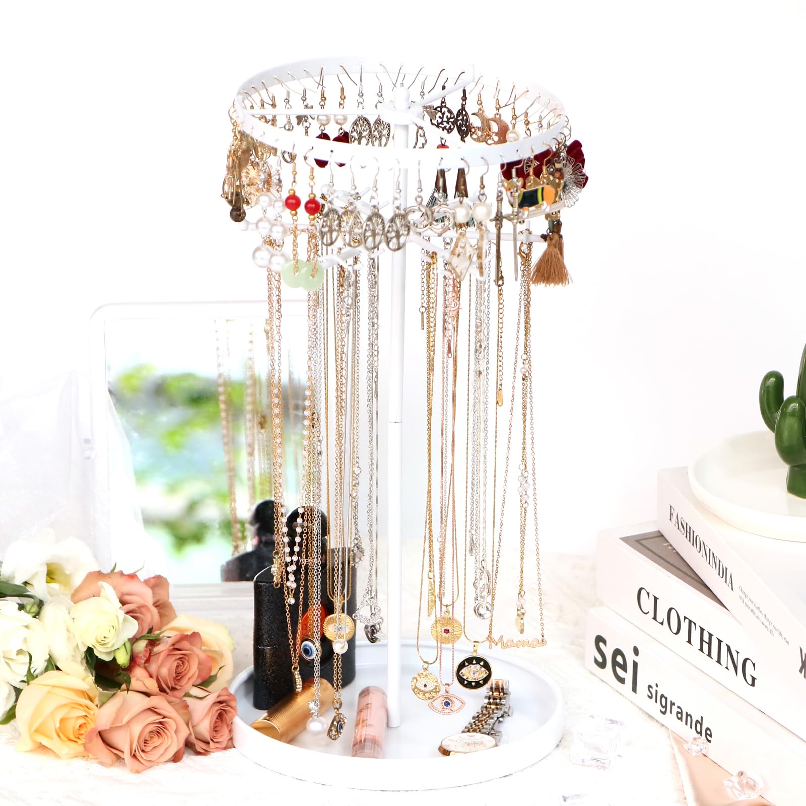 Photo 1 of 17Dec 2-Tier Rotating Jewelry Organizer Stand