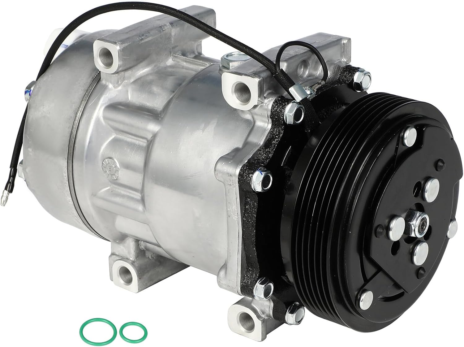cciyu Air Conditioning Compressor with Clutch 1994-1996 for Jeep Cherokee 2.5L 4.0L,1987-1995 for Jeep Wrangler 2.5L,1994-1995 for Wrangler 4.0L,1984-1987 for Jeep Wagoneer 2.5L AC Compressor for Car