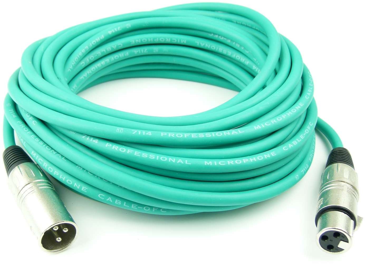 1 Set Adam Hall Mikrofonkabel je 10 m in den Farben Rot, Gelb, Grün, Blau, Vilolett, Schwarz, XLR female auf XLR male DMX Audio Studiokabel (10 m, Mehrfarbig, 1)