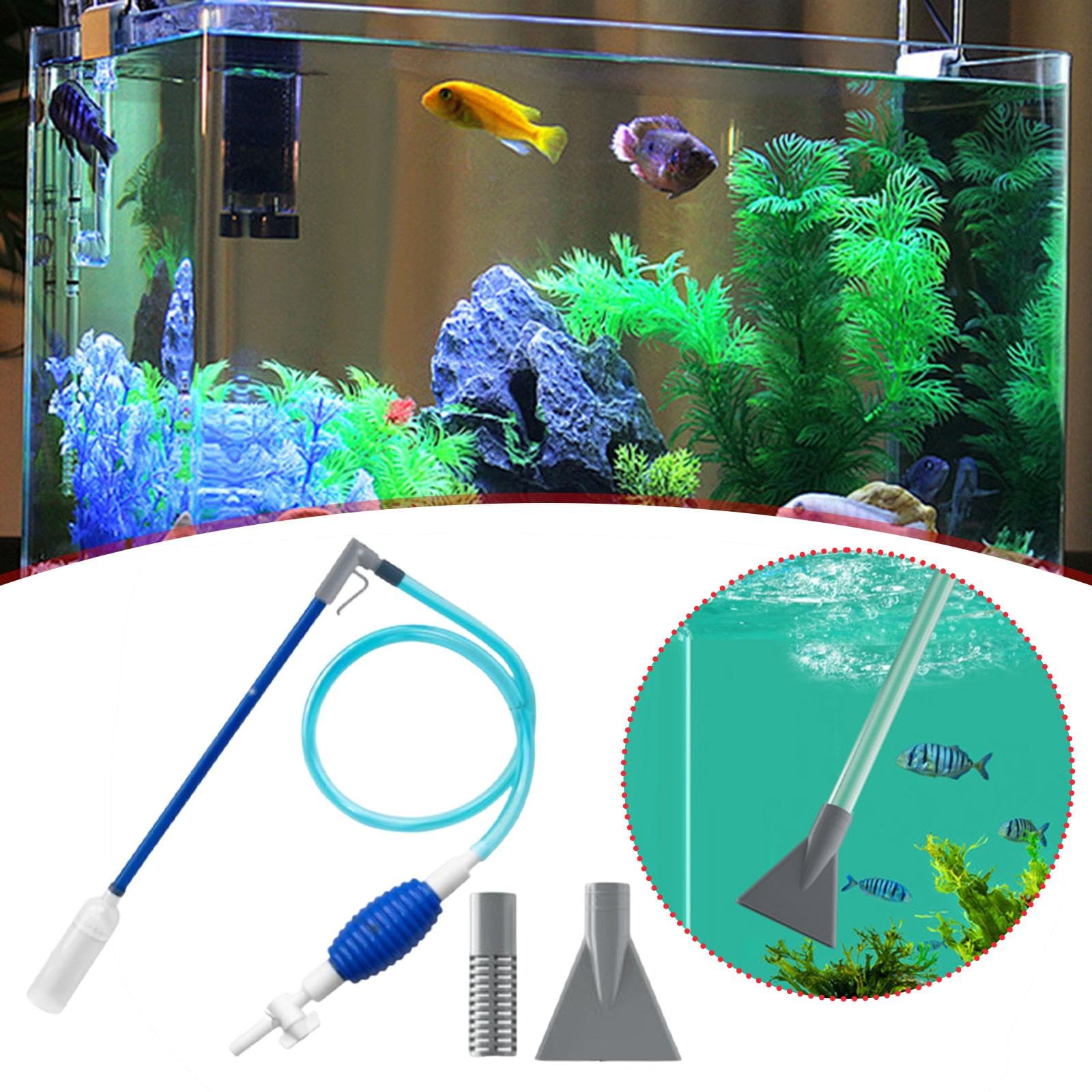 F Fityle Aspirador de sifón para, Limpiador de peceras, Limpieza de y, fácil de Usar, reemplazo de Accesorios para Tanque, Bomba Manual de