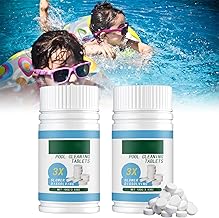Multifunction Chlorine Tablets, 100 g Pool Cleaning Tablets, Multifunction Chlorine Tablet for Cleaning Pool, Magic Pool Cleaning Tablets, Magic Pool Tup Cleaner, Multifunction Chlorine Tablets