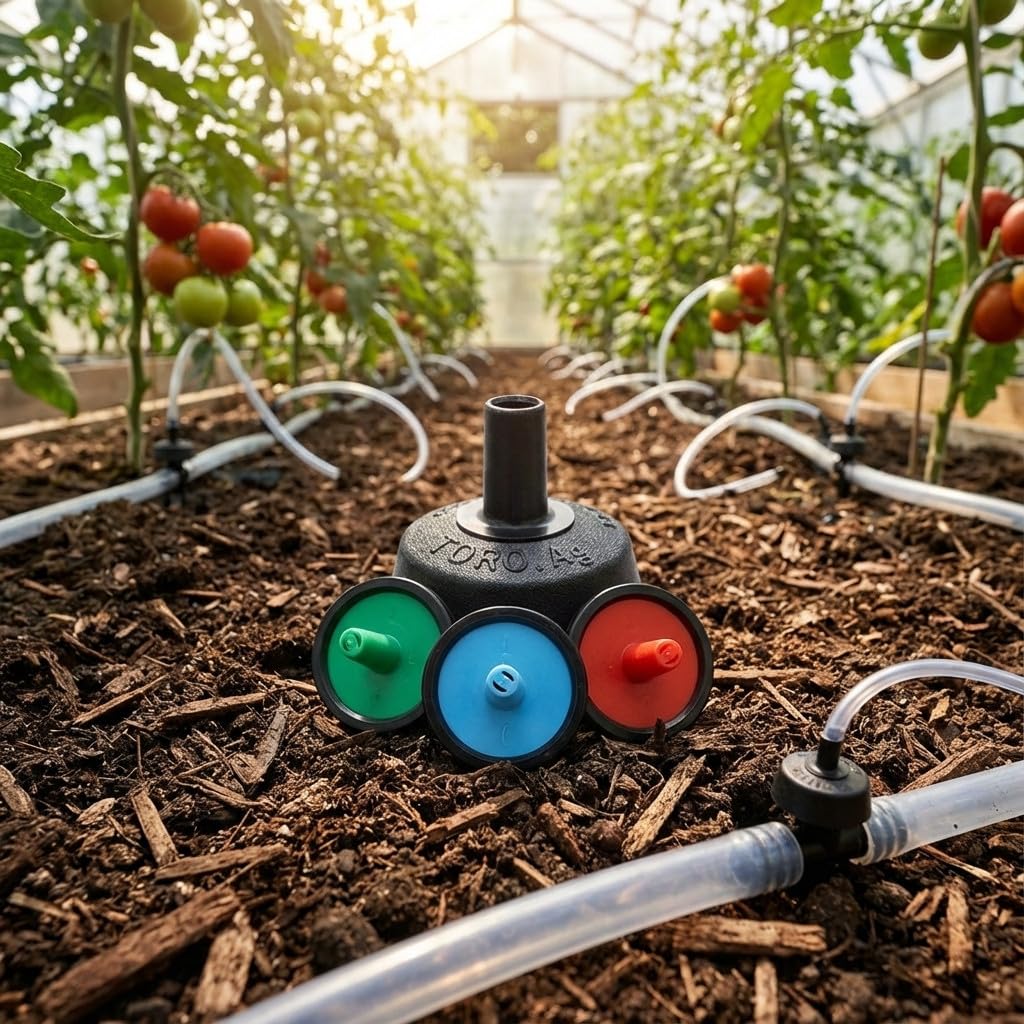 Suinga 500 x GOCCIA AUTOCOMPENSANTE E ANTIDRENANTE 4 LITRI ALL'ORA Gocciolatore per irrigazione agricola
