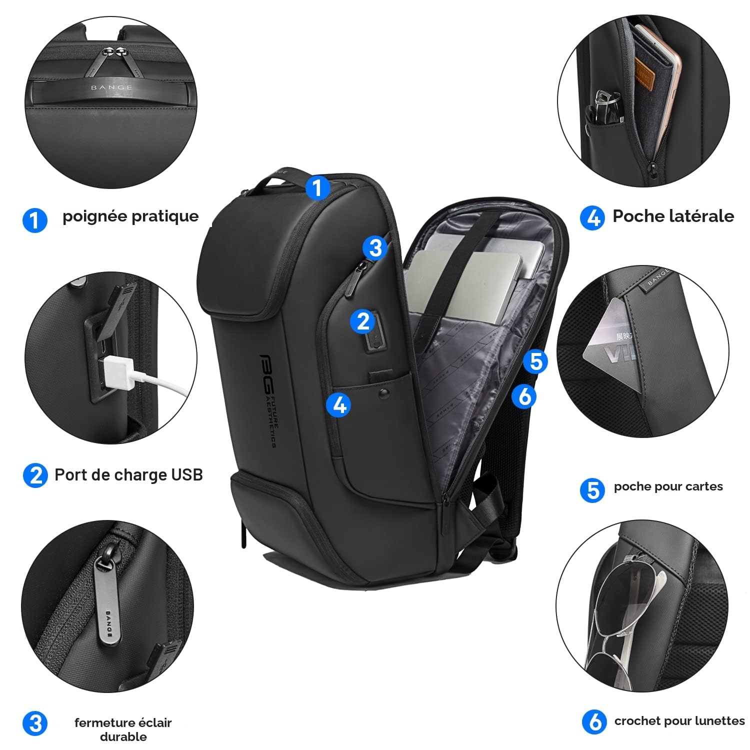 BANGE 7267 sac à dos Mixte (lot de 1)