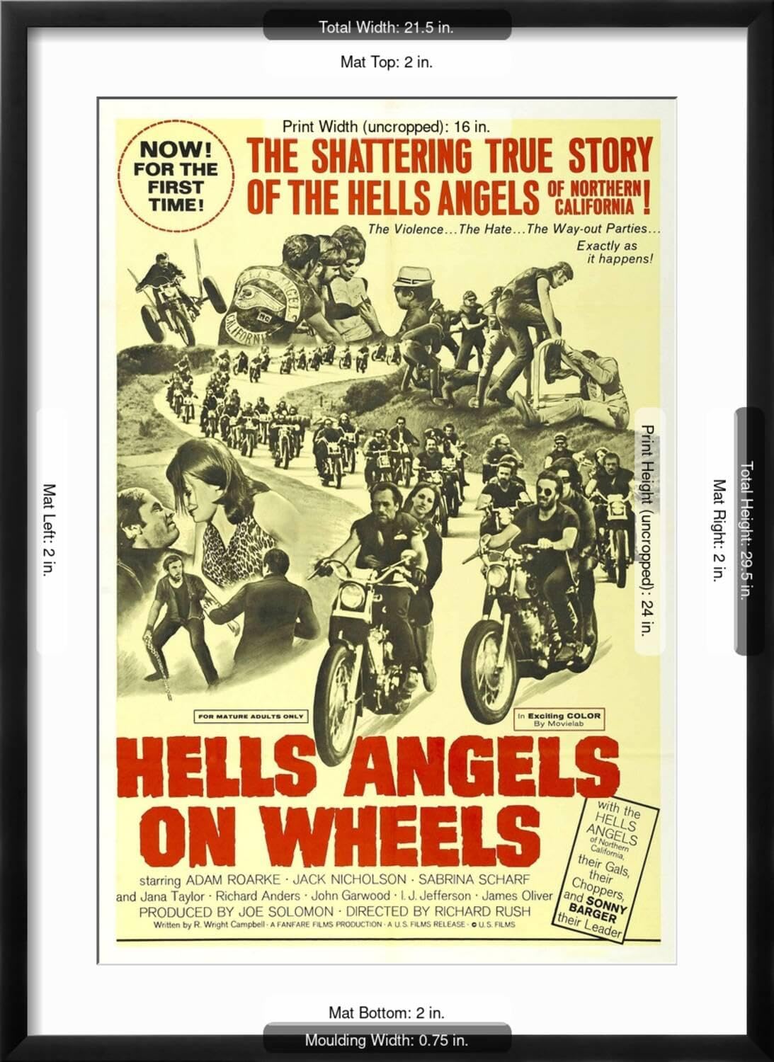 Amazon.com: ART.COM Wall Art Print HELLS ANGELS ON WHEELS