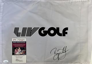 Bryson DeChambeau signed LIV Golf #18 Pin Flag-JSA #AL78680 - Autographed Pin Flags