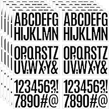 480 Pcs Waterproof 3" Vinyl Alphabet & Number Stickers - Self-Adhesive for Mailboxes, Windows, Doors, Signs, Vehicles & More, Black