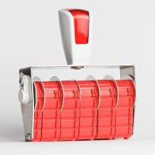 BS-5H90W10L Custom Rotating Rubber Stamp, Fully Customizable, Impression Height 0.15-0.20 inch, Impression Width 3.16-3.54 inch, 10 Rows, Made in Japan