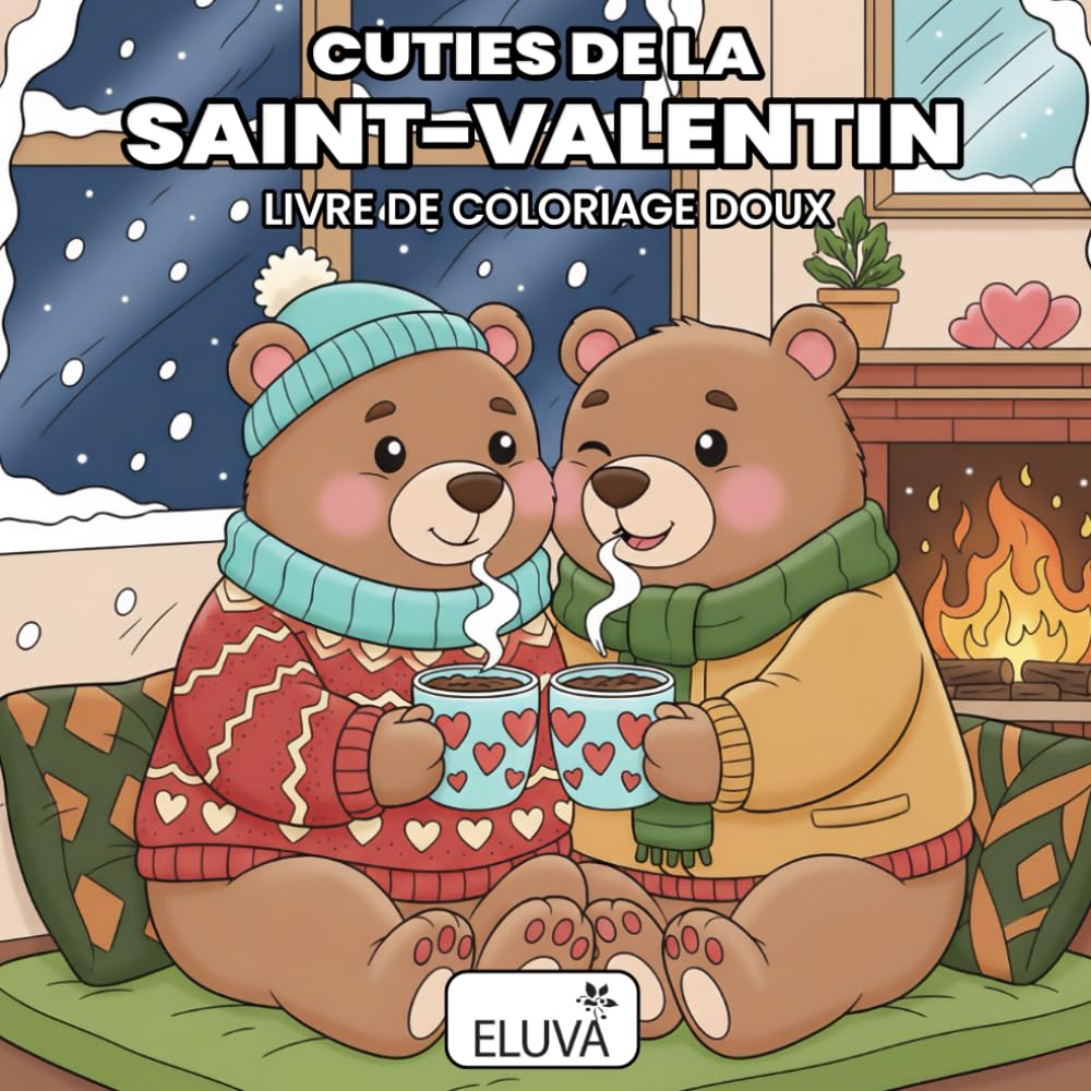 Cozy Valentine: Petits Cœurs de la Saint-Valentin – Livre de Coloriage Mignon: Amour et complicité des animaux – Coloriez des instants doux et romantiques
