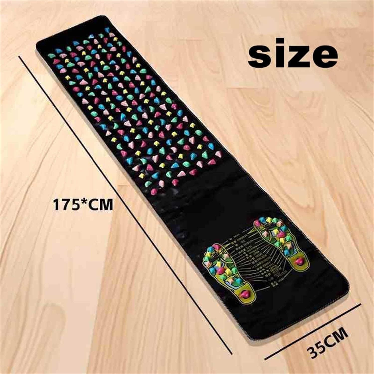 Alfombra De Reflexología, Acupressure Mat for Feet Pain Relief, Feet Massager Acupoint Mats (70in/175cm)