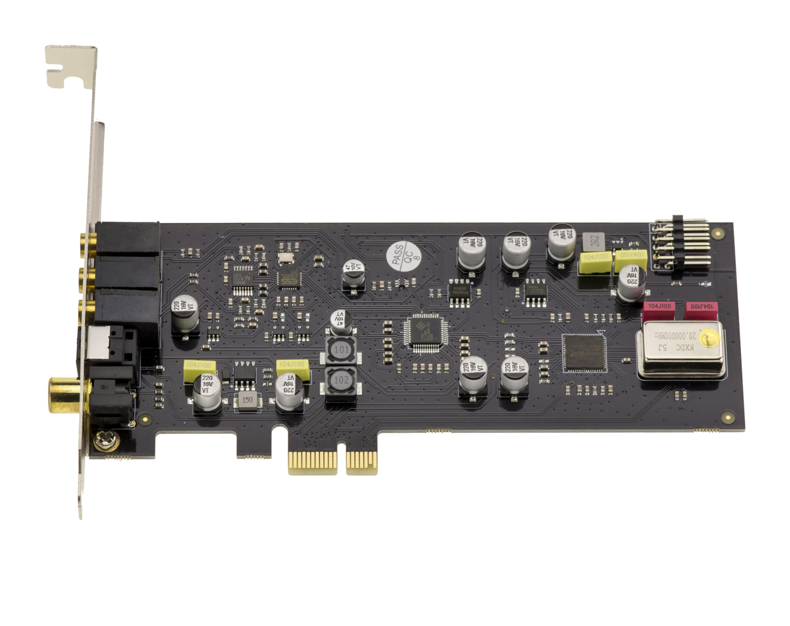 KALEA-INFORMATIQUE Scheda audio digitale HiFi PCIe x1 SSS1700 con convertitore DAC e ADC, DNR 127dB e distorsione inferiore a -120dB
