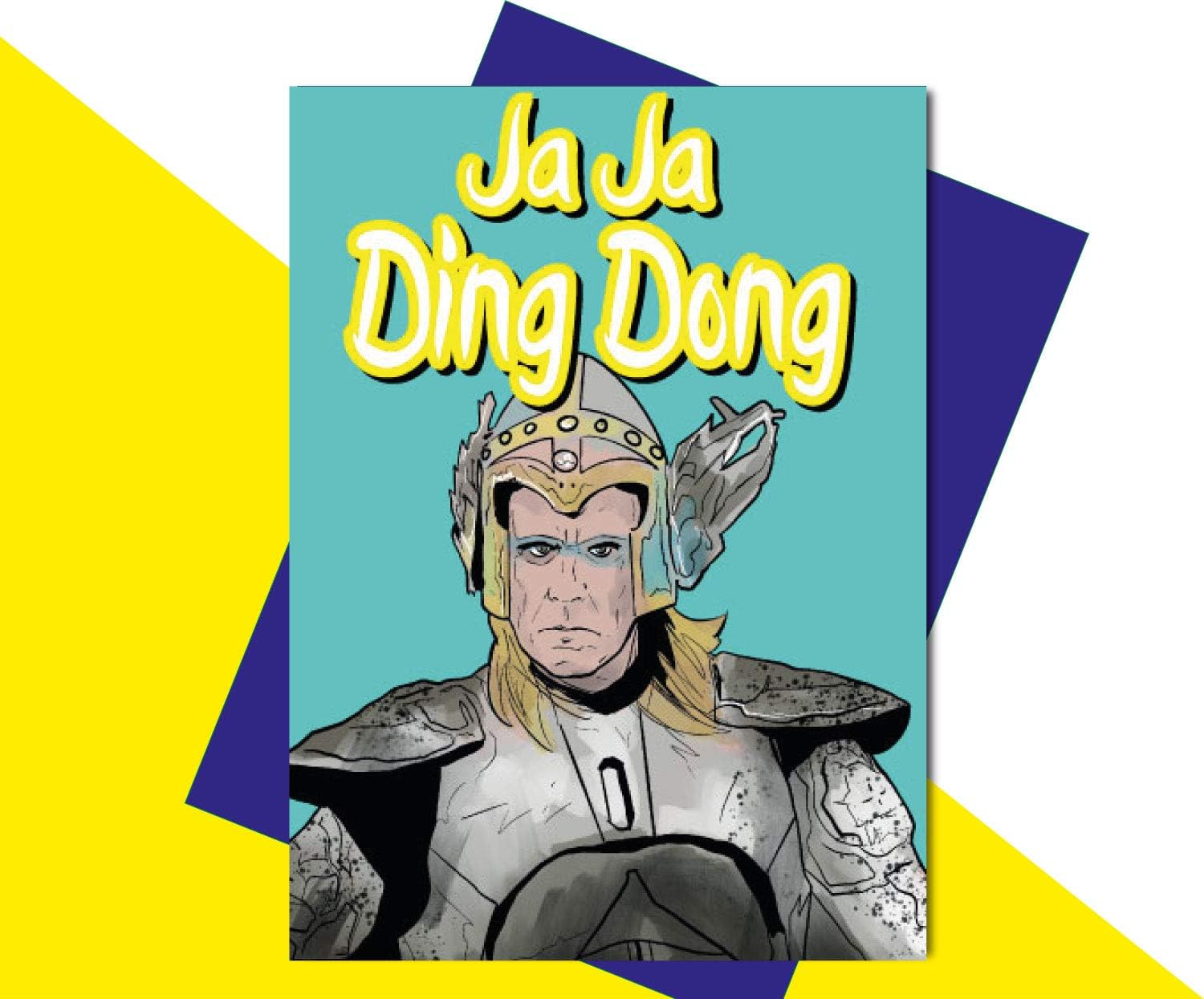 Eurovision Fire Saga Lars Will Farrell Birthday Card - Ja Ja Ding Dong IN34