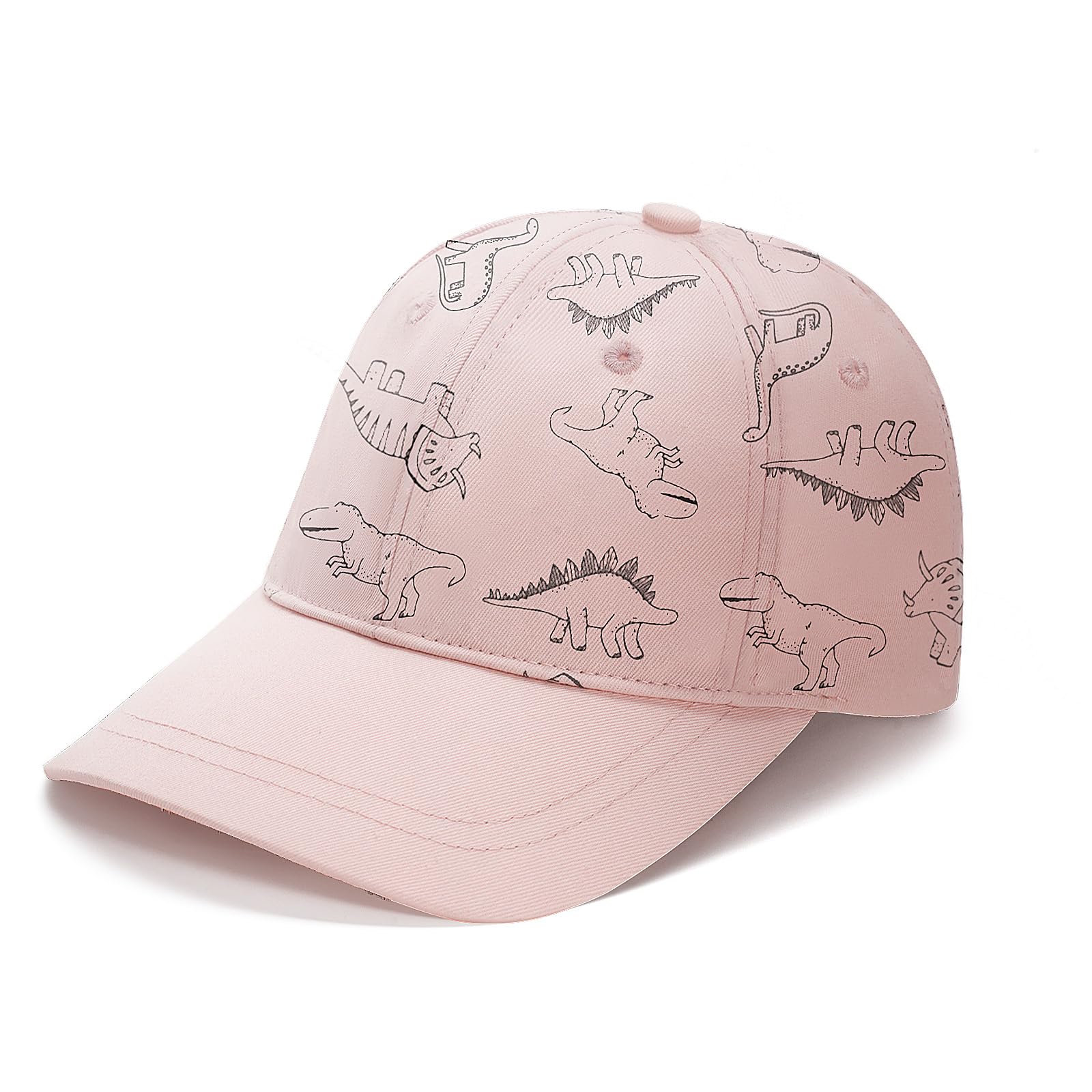 TOMEEK Sonnenhut Kinder Baseball Cap Niedlich Dinosaurier Freizeit Cap Kinder Unisex Verstellbare Baby Baumwolle Outdoor Sport Hut Jungen und Mädchen Anti-UV Caps