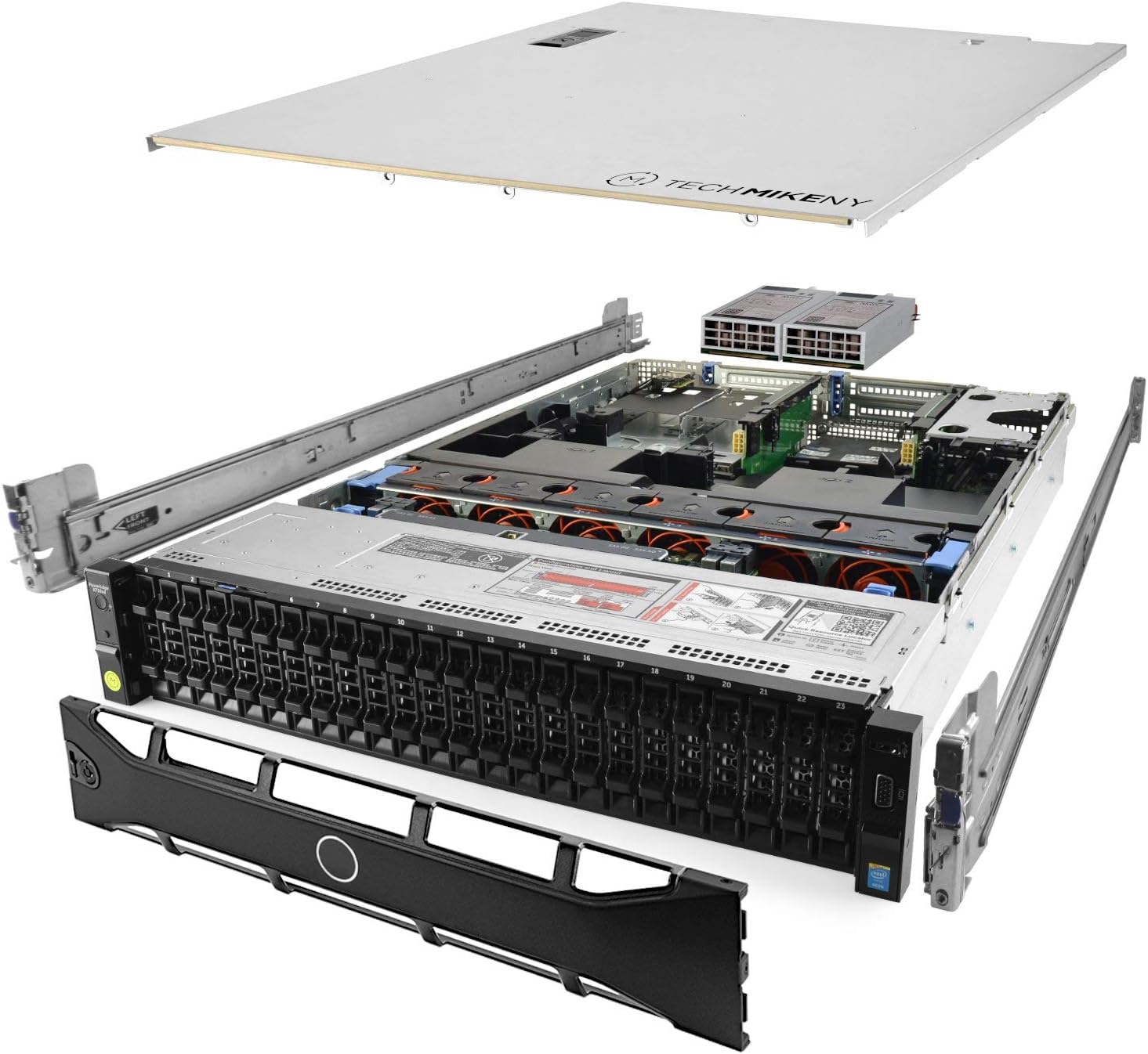 TechMikeNY Server 3.40Ghz 12-Core 128GB RAM 26x Caddies Gaming Host PowerEdge R730xd (Renewed)