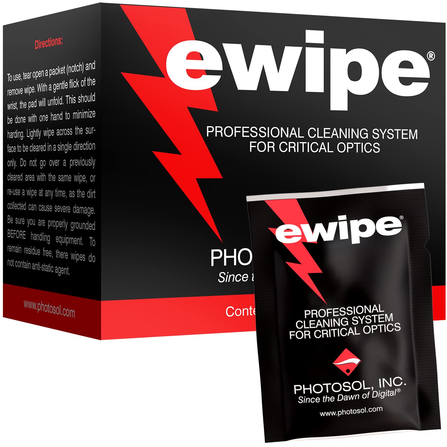 E-Wipe Cleaning Pad for Optics 24per/box