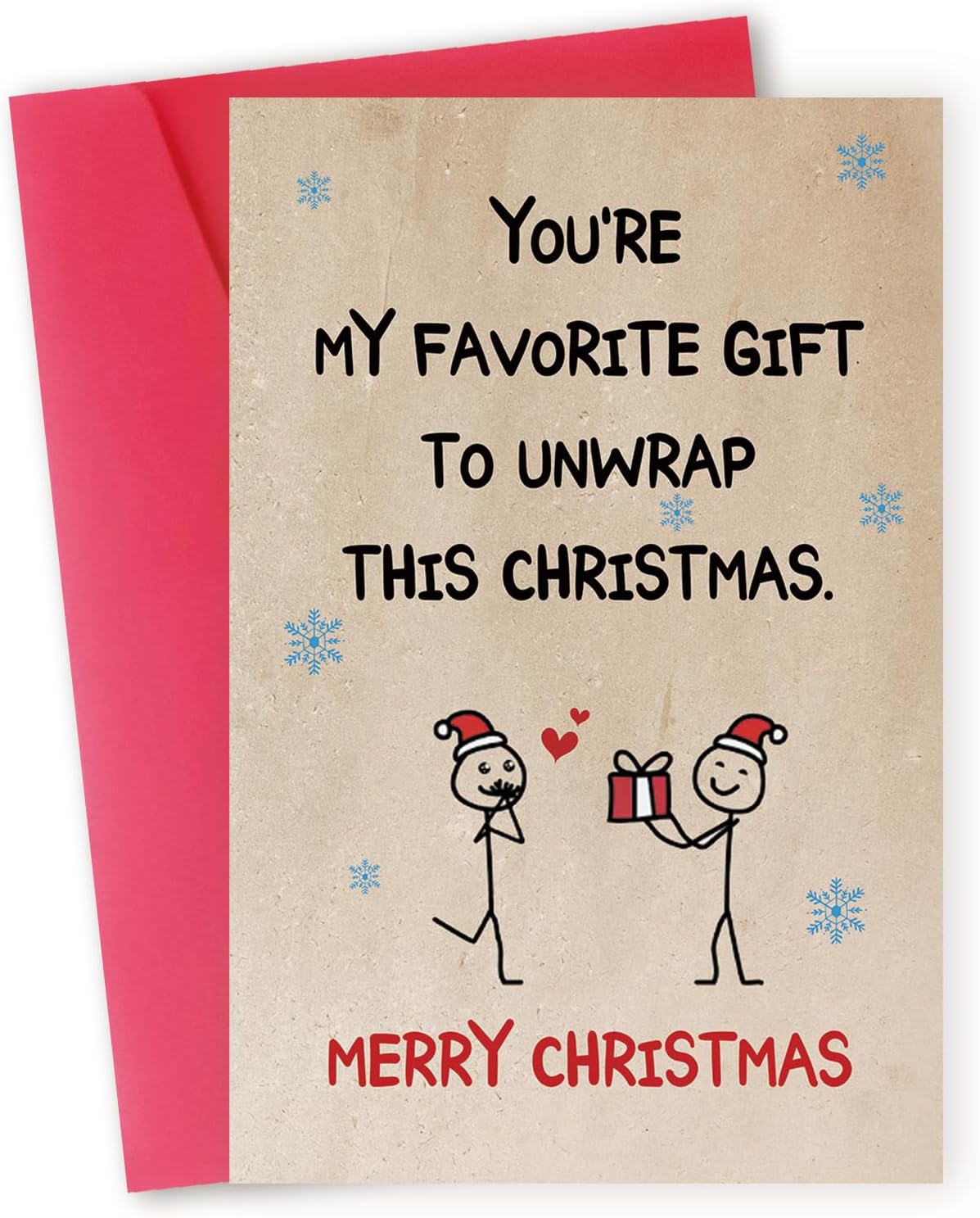 Romantic Christmas Card for Husband Wife,Merry Christmas