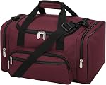 Small Duffel Bag 17 inch Carry On Weekender Bag, Black | 25L, Multi Pockets, For Travel Gym Sport